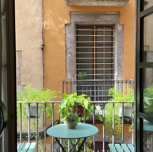 Con Encanto Y Terraza En Barri Vell De Girona, El Cul De La Lleona شقة خيرونا