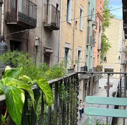 Con Encanto Y Terraza En Barri Vell De Girona, El Cul De La Lleona خيرونا